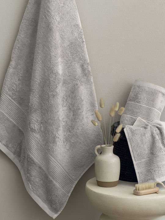 Palamaiki Badehandtuch Vins 80x160εκ. Fog Gewicht 600gr/m²