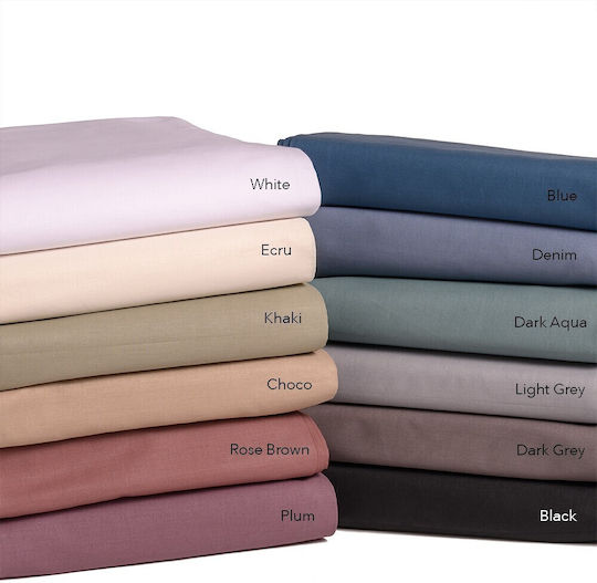 Melinen Urban Line Pillowcase Set with Envelope Cover Denim 50x70cm.