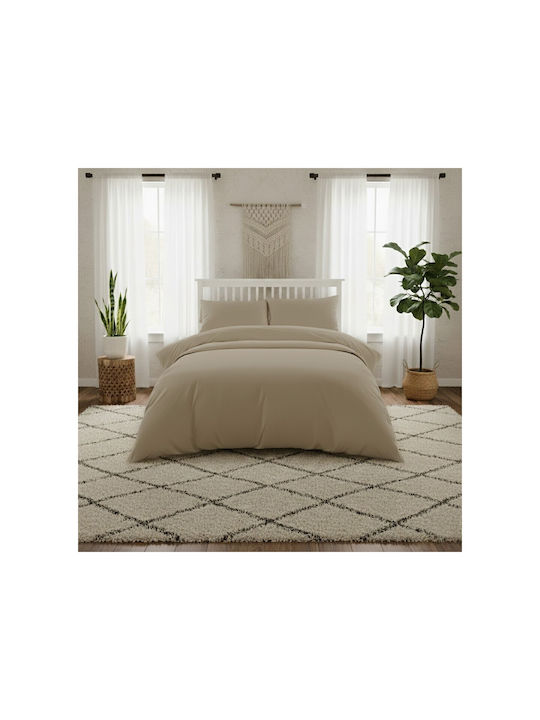 Melinen Σετ Μαξιλαροθήκες με Φάσα Beige 53x72εκ.