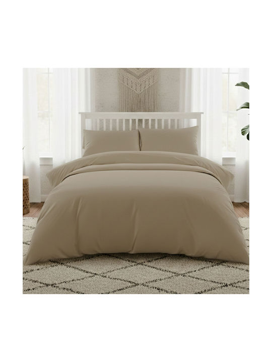Melinen Σετ Μαξιλαροθήκες με Φάσα Beige 53x72εκ.
