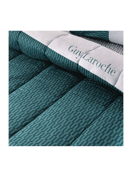 Guy Laroche Duvet Cover Cotton Queen 225x245 Turquoise
