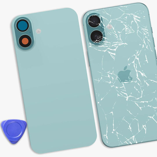 Clappio Ersatzabdeckung Für iPhone 16 Plus Mit Integriertem Kleber Grüne