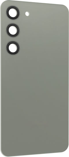 Clappio Replacement Battery Cover Galaxy S23 Integrated Adhesive Olive Green