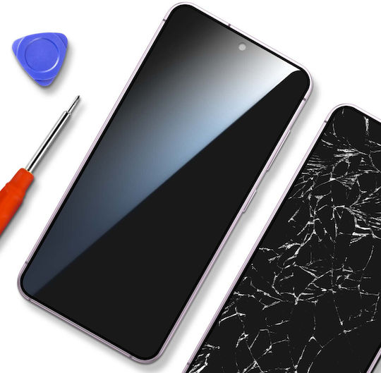 Clappio Пълен In-cell LCD Резервен Екран Galaxy S23 С Рамка Лавандулово Сиво