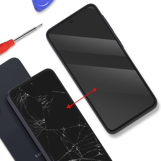 Clappio Complete Replacement Tft Lcd Screen Galaxy A35 Frame Black