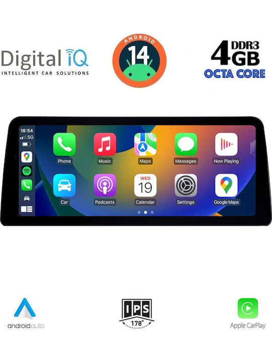 Digital IQ Car Audio System for BMW Series 1 2017-2023 (Bluetooth/USB/WiFi/GPS/Apple-Carplay/Android-Auto) with Touch Screen 10.25"
