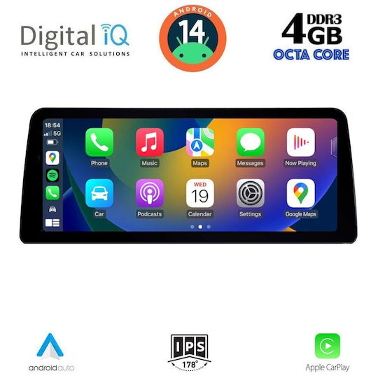Digital IQ Ηχοσύστημα Αυτοκινήτου για BMW Σειρά 3 2018-2023 (Bluetooth/USB/WiFi/GPS/Apple-Carplay/Android-Auto) με Οθόνη Αφής 10.25"