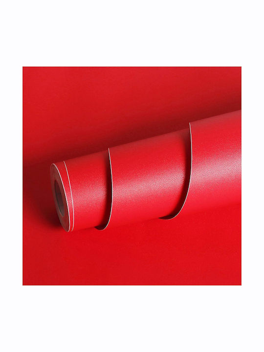 Selbstklebend Tapete Vinyl Rot L200xB40cm B07QJ99QKS