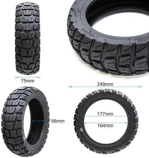 Ewheels Tire for Electric Scooter Segway Ninebot in Black Colour 8642-56