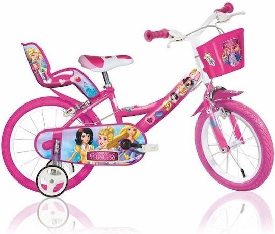 Dino Bikes Cartoon 16" Παιδικό Ποδήλατo Πόλης Ροζ