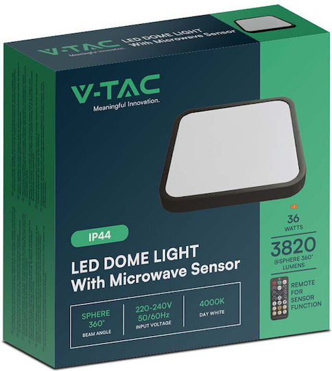V-TAC Plafonieră de Tavan 101buc Albă cu LED Integrat