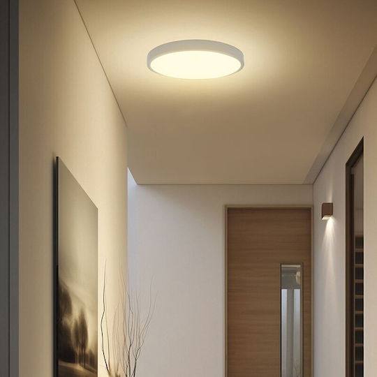 V-TAC Plafonieră de Tavan Baie Albă cu LED Integrat