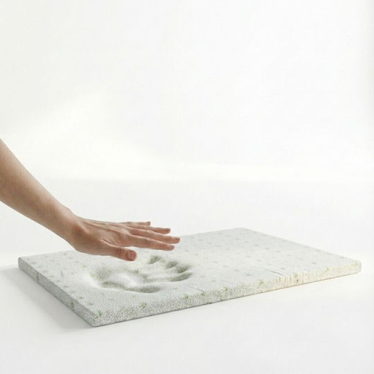 Pucioasa Topper King Size Spumă de memorie Impregnat cu Aloe Vera & Husă Detașabilă 180x200x5buc