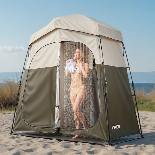 Vevor Camping Toilet Tent Silver 3 Seasons 214x112x213cm