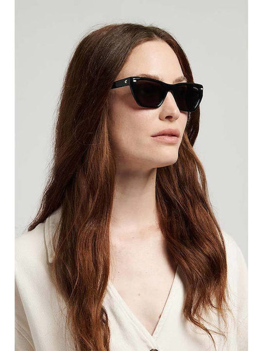 Carrera Women’s Sunglasses with Green Horn-Rimmed Frame and Grey Gradient Lens 3081/S 6AK/9O