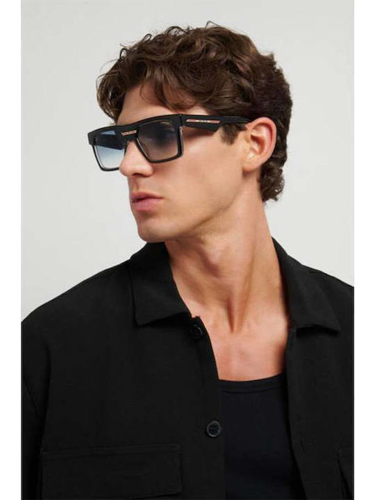 Carrera Men's Sunglasses With Black Horn-Rimmed Frame And Grey Lens 25/S 003/86