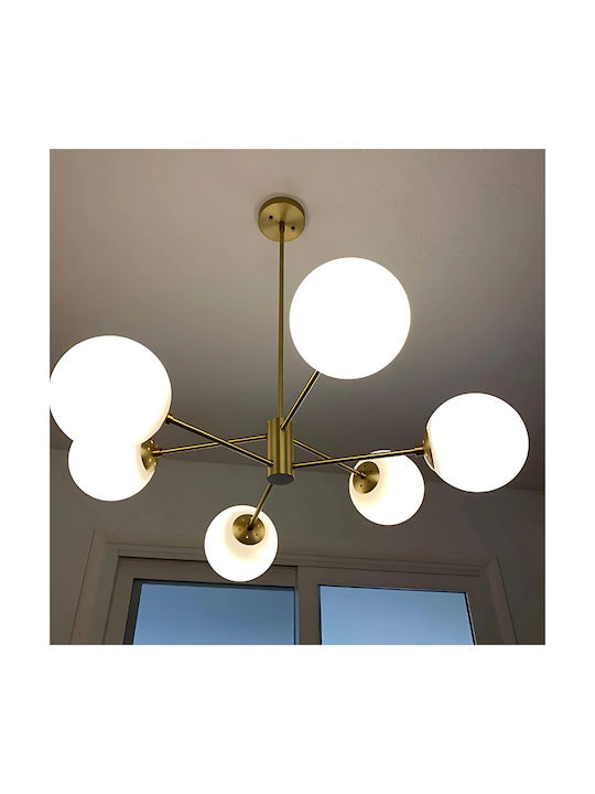 Alista Home Lustră Auriu pentru 6 Becuri E27