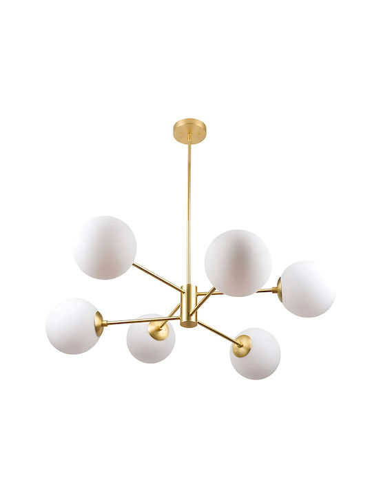 Alista Home Lustră Auriu pentru 6 Becuri E27