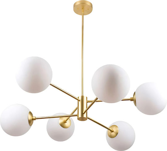 Alista Home Pendant Light Gold for 6 Bulbs E27
