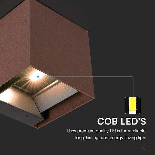 V-TAC Lampă Solară 9W 860lm cu Alb Natural Lumină 4000K IP65 15bucx15.3bucx15buccm