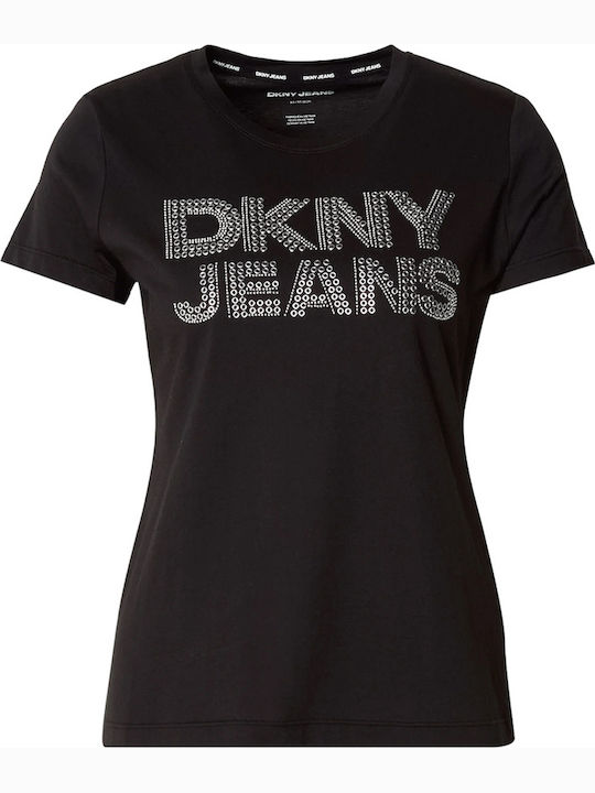 Logo Γυναικείο T-shirt Black/silver
