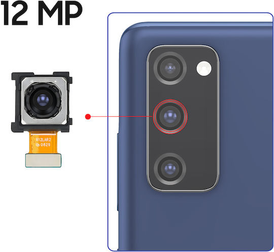 Clappio Ersatz-Rückfahrkamera Galaxy S20 FE 4G 12MP Hauptlinse Grau