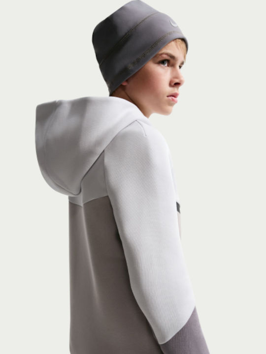 Αθλητική Παιδική Ζακέτα  Tech Fleece Βαμβακερή Γκρι Tech Fleece