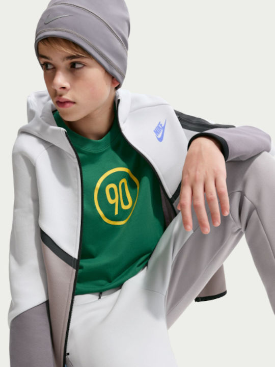 Αθλητική Παιδική Ζακέτα  Tech Fleece Βαμβακερή Γκρι Tech Fleece