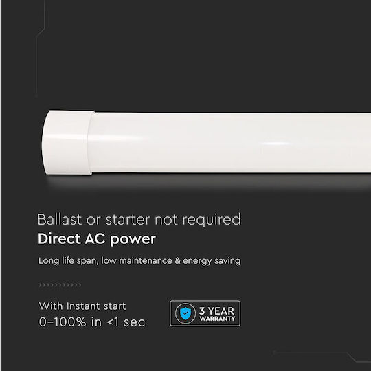 Led Light Fixture 20W 60cm 120lm/W 4000K Cool White