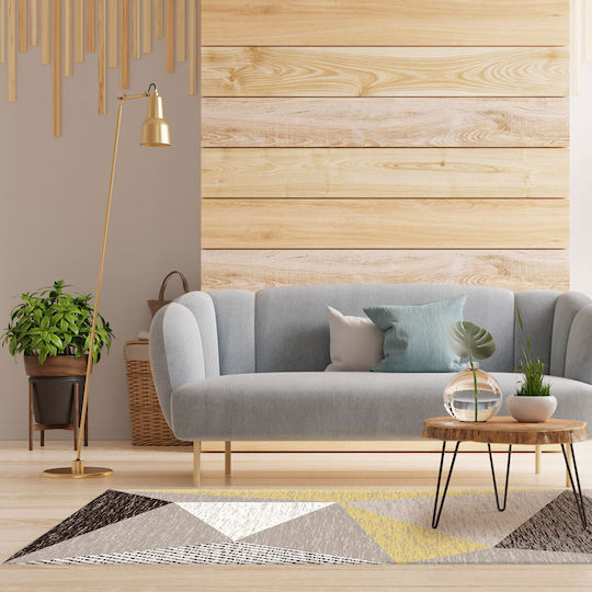 Sidirela Karmen Anti-slip Rug Rectangular Grey / Brown