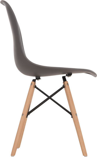 Twist Pp Stühle Speisesaal Grey 4Stück 46x50x82cm