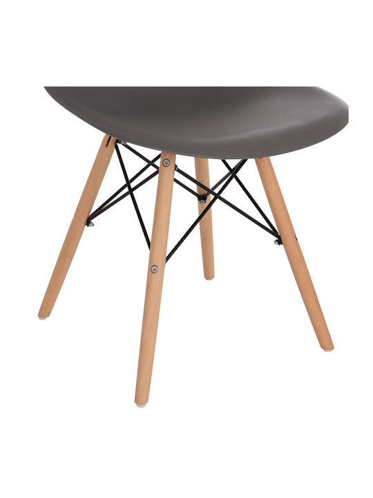 Twist Pp Stühle Speisesaal Grey 4Stück 46x50x82cm