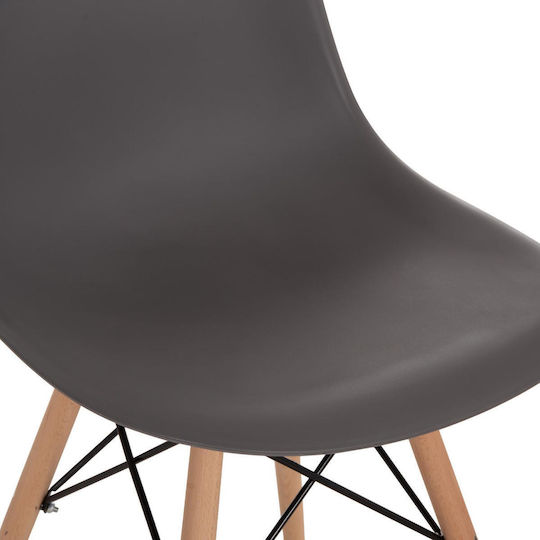 Twist Pp Stühle Speisesaal Grey 4Stück 46x50x82cm