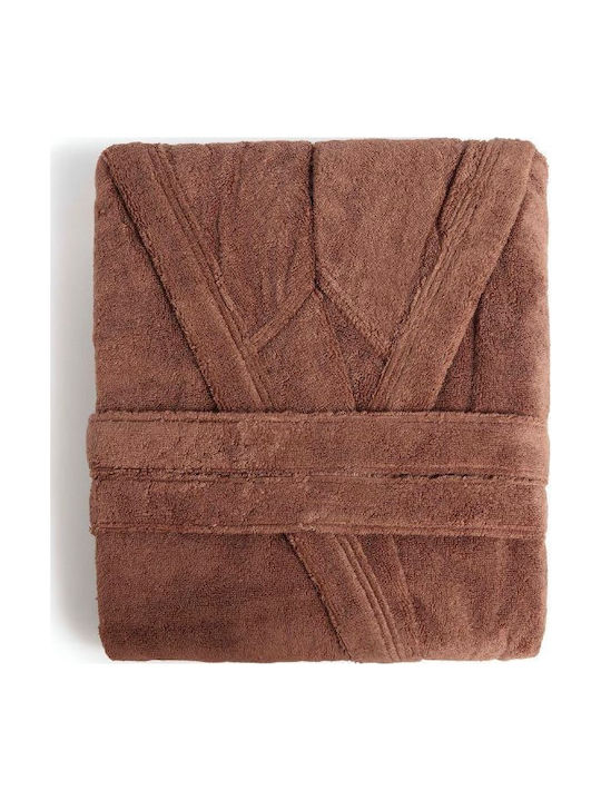 Hauz Bathrobe with Collar Silver Pine 350gr/m²