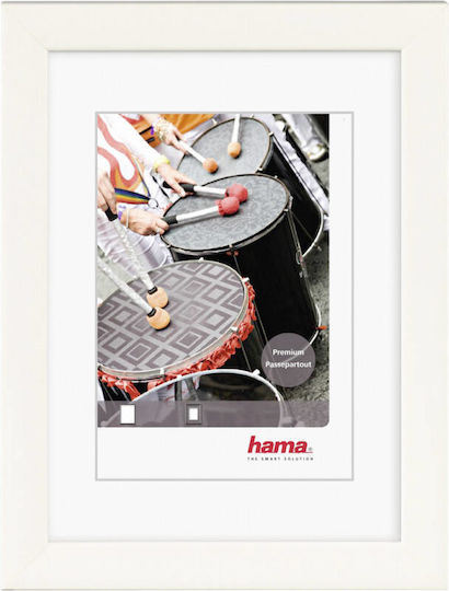 HAMA Fotorahmen mit Weißem Hölzernen Rahmen 13x18 HAMA Fotorahmen mit Weißem Hölzernen Rahmen 13x18