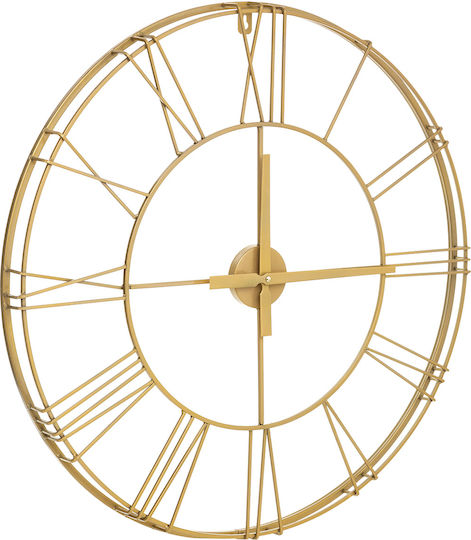 Atmosphera Rallies Cason 3D Leise Antike Wanduhr Metallisch Gold Ø70cm