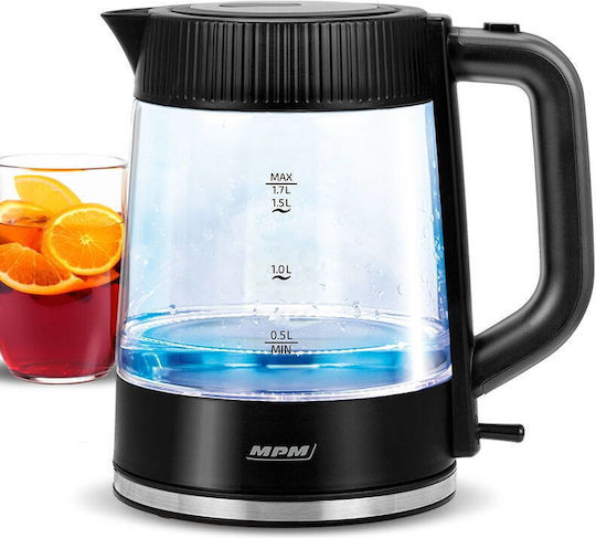MPM Kettle 1.7lt 2200W Black