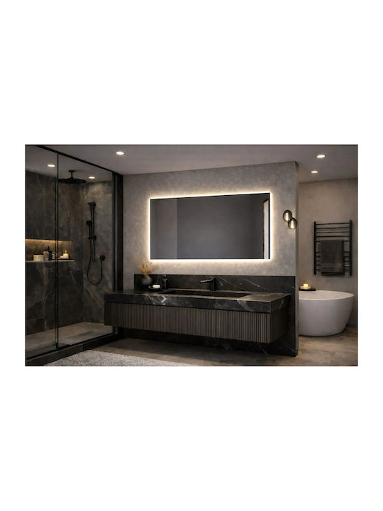 Square Project Καθρέπτης Μπάνιου Led Αφής 60x120cm