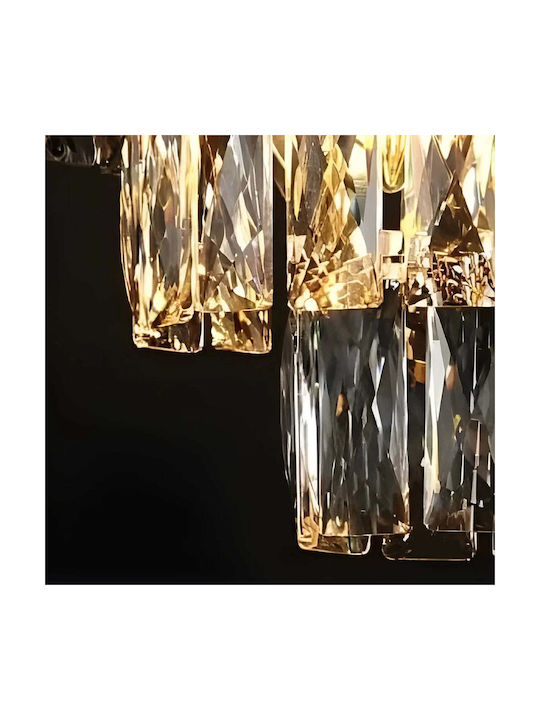 Alista Home Kronleuchter Ø60cm mit Kristallen Gold