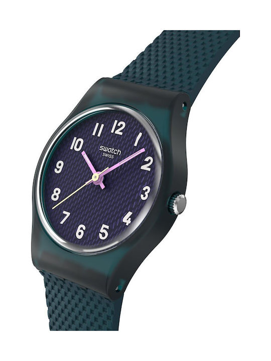 Swatch Swatch Women's Watch with Green Rubber Strap