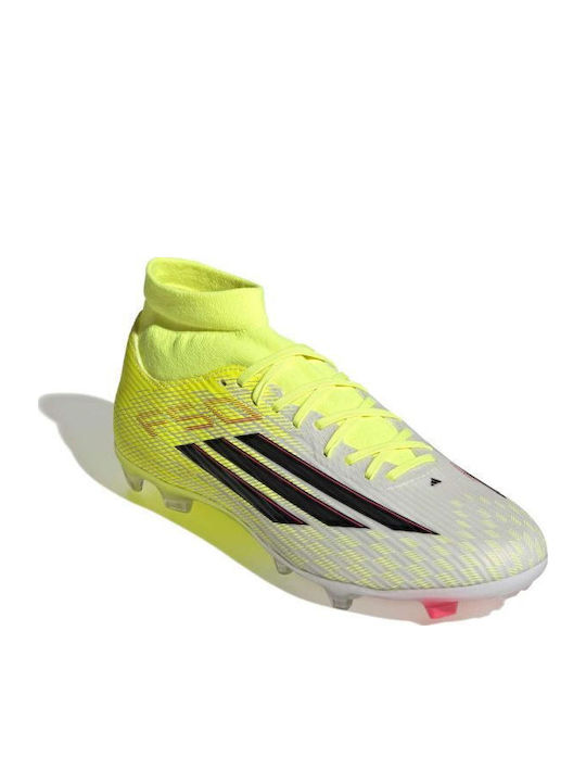 adidas F50 League Mid Football Shoes with Cleats Yellow