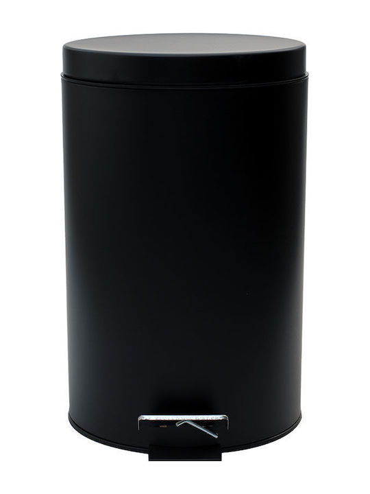 Bathroom Bin Classic Soft Close 12lt Matte Black
