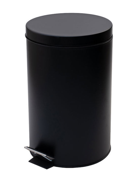 Bathroom Bin Classic Soft Close 12lt Matte Black