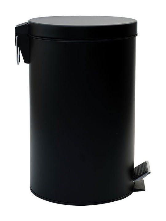 Bathroom Bin Classic Soft Close 12lt Matte Black