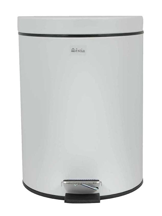 Bathroom Trash Can Classic Soft Close 5L Matte White