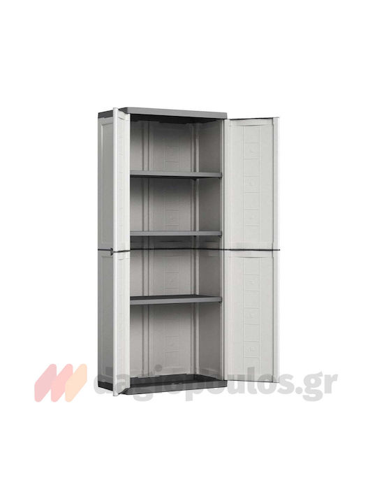 Dulap cu două uși Jolly High Plastic cu 3 Rafturi 68x39x166cm