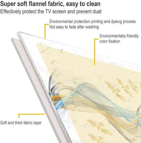 Household Cloth Dust-proof Cover for Television Size 52 Inches Resplendent