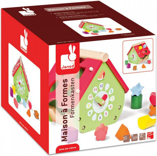 Janod Shape Sorting Toy made of Wood for 18++ Months