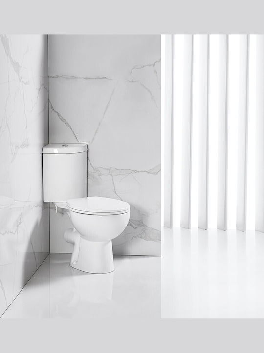 Inter Ceramic Λεκάνη Δαπέδου με Καζανάκι