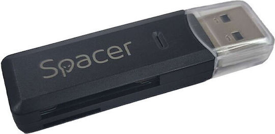 Spacer USB 3.2 Gen 1 Schwarzer Kartenleser
